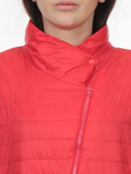 K-532 RED Куртка демисезонная стеганая женская (70 гр. холлофайбер) - Fashion фото 4