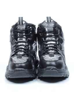 04-8525-4 BLACK Ботинки зимние женские (искусственные материалы) - Фабричный китай фото 5