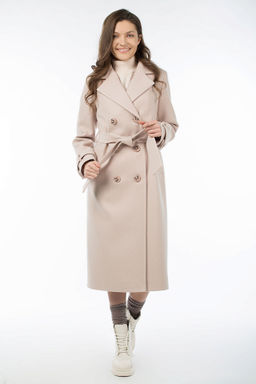 01-10880 Пальто женское демисезонное (пояс)
