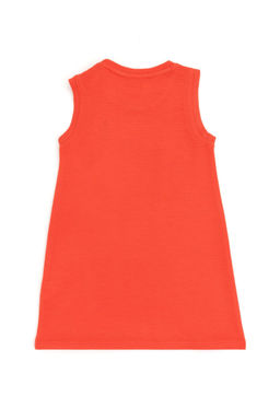 Вязаное платье без рукавов с цветком граната для маленьких девочек Неожиданная скидка в корзине - U.s. polo assn фото 2