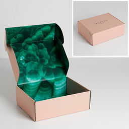 Коробка двухсторонняя складная Малахит, 27 21 9 см