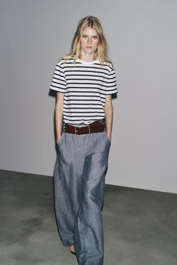 BASIC COTTON T-SHIRT - Zara фото 34