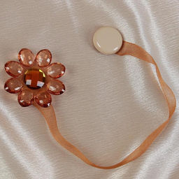 Цена за 3 шт. Подхват для штор Цветок, 6 6 см, цвет коричневый - Арт узор фото 2