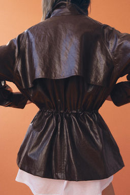 ZW COLLECTION FAUX LEATHER JACKET - Zara фото 12