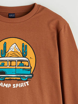 Bisiklet Yaka Erkek ?ocuk Sweatshirt