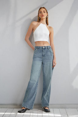 Mavi More Sustainable Normal Bel Loose Wide Leg Jeans TWOSS25JE00032