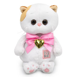 Мягкая игрушка "Ли-Ли BABY с бантом и сердцем - подвеской" 18см (LB-132) в инд. коробке