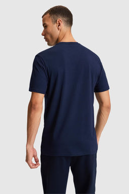 Erkek Lacivert Regular Fit Bisiklet Yaka Ti__rt