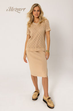 SS-2546 джемпер женский бежевый - Mozart фото 3