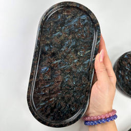 Блюдо из Арфведсонита (Нуумит) - Радуга самоцветов фото 3