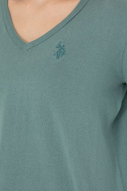 KadДn Mint V Yaka Basic Kazak