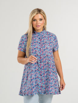 Туника 1023 цветочный принт - Novita фото 3