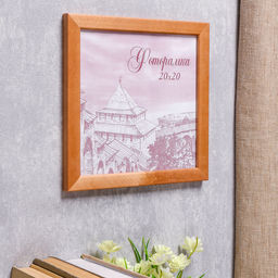 Фоторамка для фото 20×20 см Bridgeport, сосна, (пластиковый экран), дуб