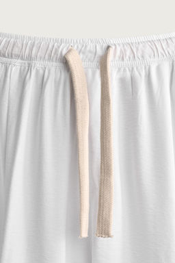 PANTAL?N FLUIDO RELAXED FIT / Blanco - Zara фото 8