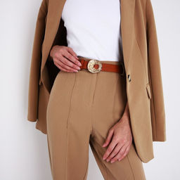 Ремень женский, ширина 3,5 см, пряжка металл, цвет рыжий - Simaland фото 4