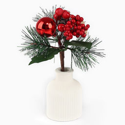 Ветка декоративная новогодняя, 17×13×10 см