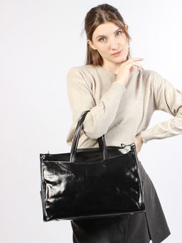 LACCOMA сумка Y2397-черный натуральная кожа полиэстер