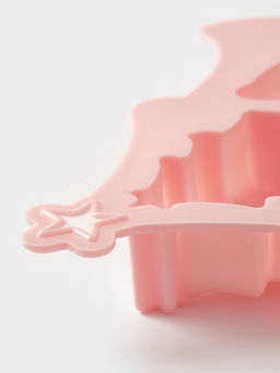 Форма для выпечки новогодняя Доляна «Ёлочки», силикон, 22×20.6×2.5 см, 6 ячеек, розовая