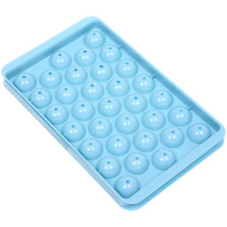 Цена за 4 шт. Форма для льда пластиковая "Шарики" 22,5*14*3см, цвета микс