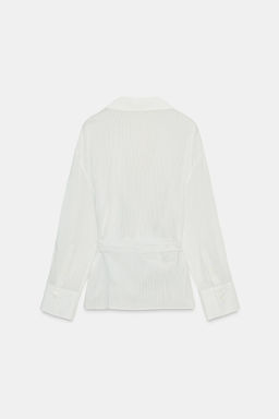 ZW COLLECTION STRIPED WRAP TOP - Zara фото 4