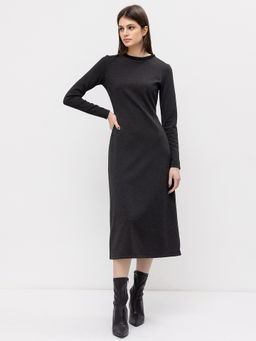 Платье женское миди в цвете фактура на черном - Mark formelle фото 2