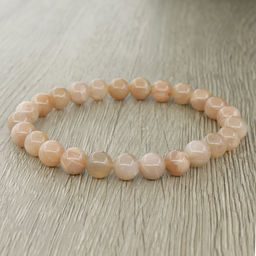 Агат абрикосовый Ботсвана 8мм, браслет Классика, 17см - Agat77 фото 2