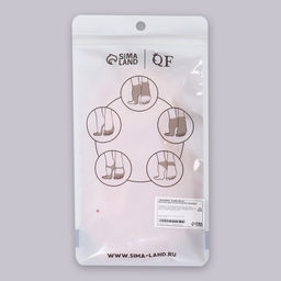 Носочки для педикюра, силиконовые, универсальный размер, розовые