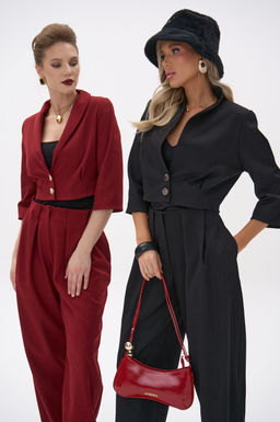 Короткий пиджак Джуди (чёрный) - Эльза фото 13