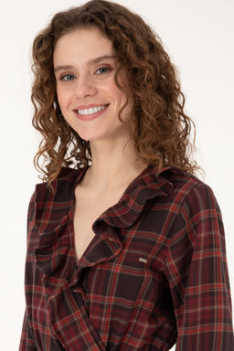 Kad_n Bordo Jean Elbise - U.s. polo assn фото 8