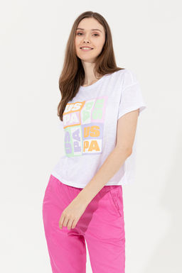 Kad_n Mint Bisiklet Yaka Crop Ti__rt