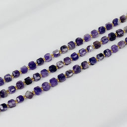 Бусины для украшений из Аметиста (42 бусины) 37 см