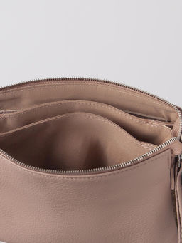 Женская кожаная сумка Richet 2766LN 757389 Пудра  фото 4