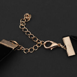 Чокер Стразинка звезда, цвет белый в золоте ,L=32см - Queen fair фото 2