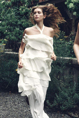 RUFFLED MINI DRESS - Zara фото 4