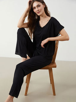 V Yaka Kad?n Pijama Tak?m