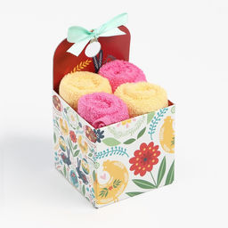 Набор декоративных махровых салфеток Зайцы 30х30 см - 4 шт, 100% хлопок, 340 гр/м2 - Этель фото 12