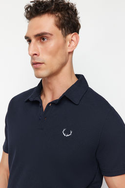 TRENDYOL MAN Haki Regular/Normal Kesim Nak?sl? Dokulu Polo Yaka T-Shirt TMNSS24PO00046 - Trendyolmilla фото 2