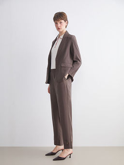 Beli Lastikli Modal Kar???ml? Kad?n Pantolon