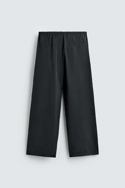 PANTAL?N FLUIDO RELAXED FIT / Negro - Zara фото 8