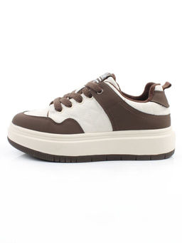 04-PDH336-3 BROWN Кроссовки демисезонные женские (натуральная кожа, нубук)