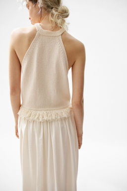 Top de punto con flecos - H&m фото 4