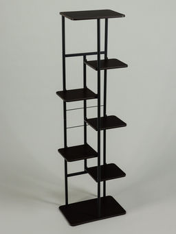 Подставка для цветов Greengo, 7 полок, 36×23×120 см, напольная, каркас металл, полки МДФ, чёрная