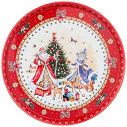 Поднос сервировочный Christmas collection 33*2,1 см 898-026 #НовыйГод