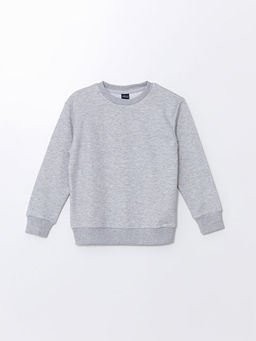 Bisiklet Yaka Uzun Kollu Erkek ?ocuk Sweatshirt