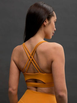 PELICAN, майка (модель топ) спортивная женская, Янтарный  фото 3