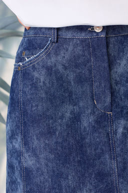 Юбка LAIKONY 872-2 небесно-синий  фото 4