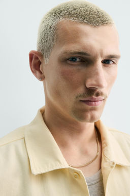 SOBRECAMISA ESTRUCTURA BORDADO / Amarillo - Zara фото 7