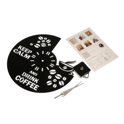 Часы настенные, серия: Кухня, «Кофе», 30×30 см, чёрные