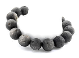 Обсидиан Луна браслет шарик 13мм, 45г