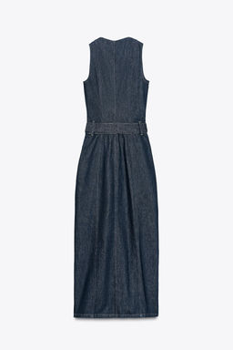 Z1975 DENIM DRESS WITH BELT - Zara фото 7
